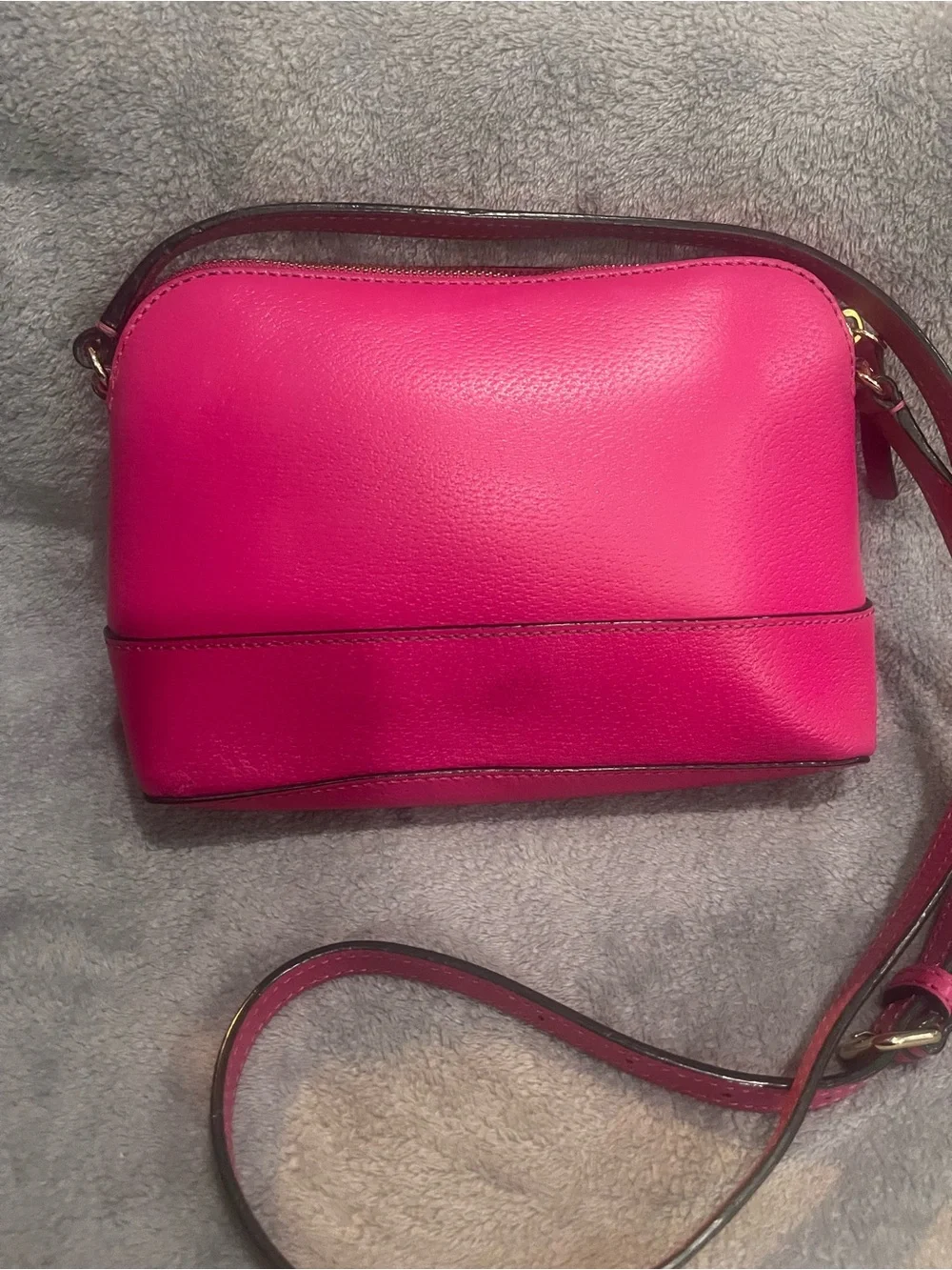 kate spade Hot Pink Pebbled Leather Crossbody Bag